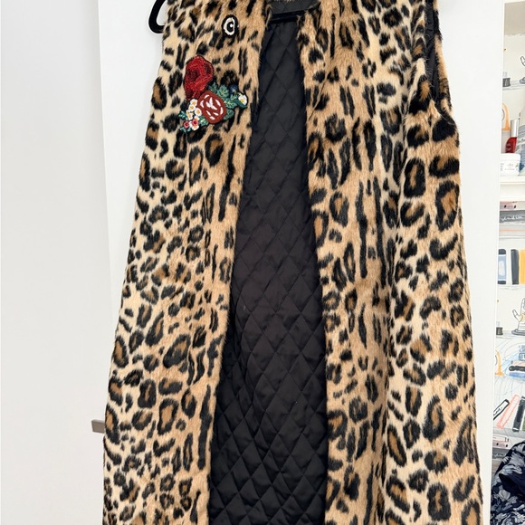 Alice + Olivia Jackets & Blazers - Alice + Olivia Animal Print Faux Fur Vest